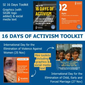 You can foo the 16 days of action by clicking on this link

https://trello.com/b/rVoreQCH/16-days-of-activism-soroptimists-2026?fbclid=IwY2xjawUmACJleHRuA2FlbQIxMABwZG9mBWJyaWQRMWxaWUc2ZDNHSElJZkpLTWxzcnRjBmFwcF9pZBAyMjIwMzkxNzg4MjAwODkyAAEezmZOerPOPC4ov111P97BaSaYMdQe4zKXk9cbXUwS0ii19BdWvV0G-9qBrlY_aem_ZHcm9XM8w3GIzFPhG-RAQA