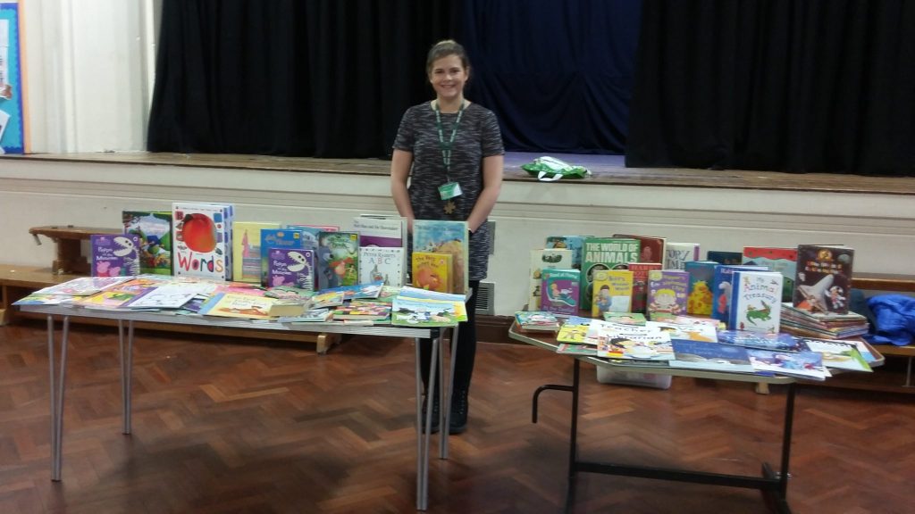 Swindon Club's 5th year donating books to Drove School