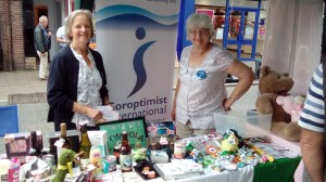 Bridget and Marion manning the Tombola
