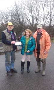 Presentation of cheque to support 'Friends of Brierdene' - a  group of dedicated volunteers looking after our local environment.