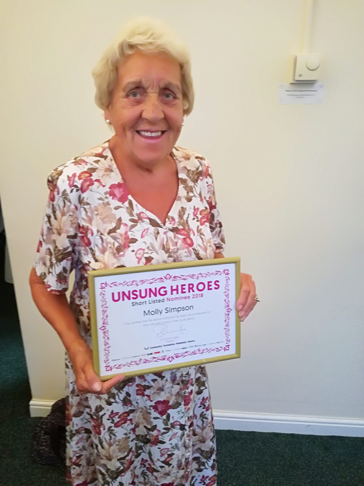 Molly Our Unsung Hero News Blog Events Wakefield