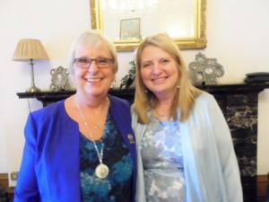 New President Elaine Tyrrell and member Louise Layland