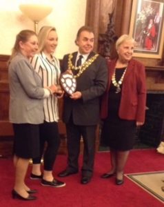 Presentation of the Young Achiever Award 2016 to Jen Myler at Wigan Town Hall