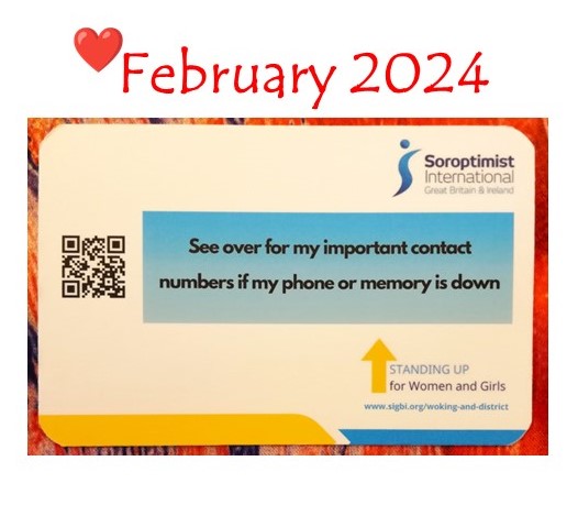 February 2024 - Inspiring Inclusion - Help for FGM victims - Tea & Temptations - Safety Contact Card - Surrey Care Trust