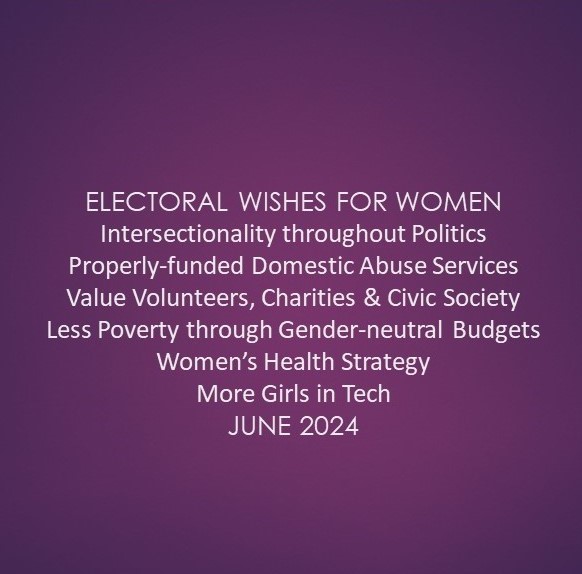June 2024 - Electoral Wishes - Great Big Green Week - Domestic Abuse - Purple Community Fund