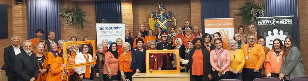 Orange the World St Albans Council Chamber Group 25 Nov
